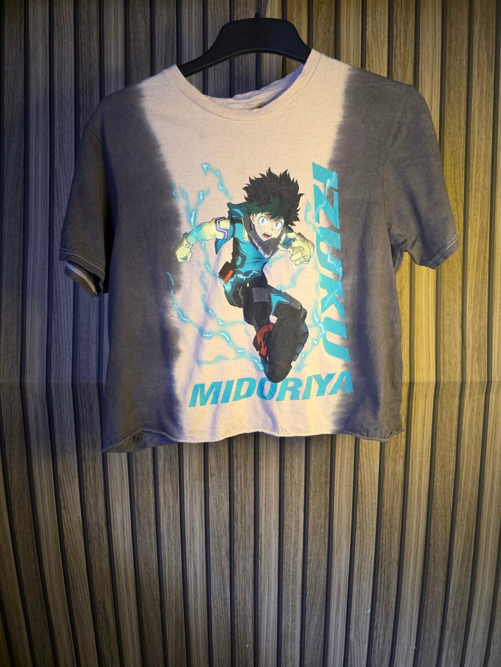 Funimation My Hero Academia Midoriya Graphic T-Shirt Grey Size S