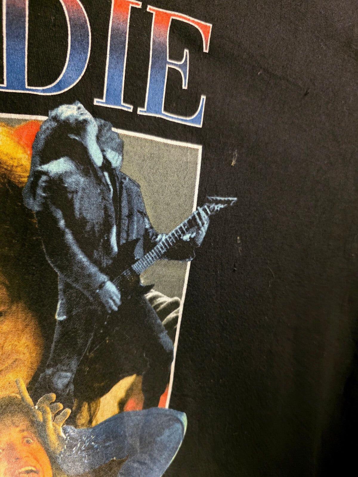 Netflix Stranger Things Eddie Munson Graphic T-Shirt Black Large